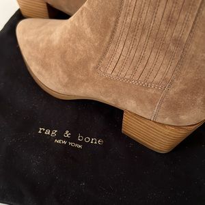 Rag & Bone (NEW) Rover Pleated Suede High Ankle Boots size 9.5B